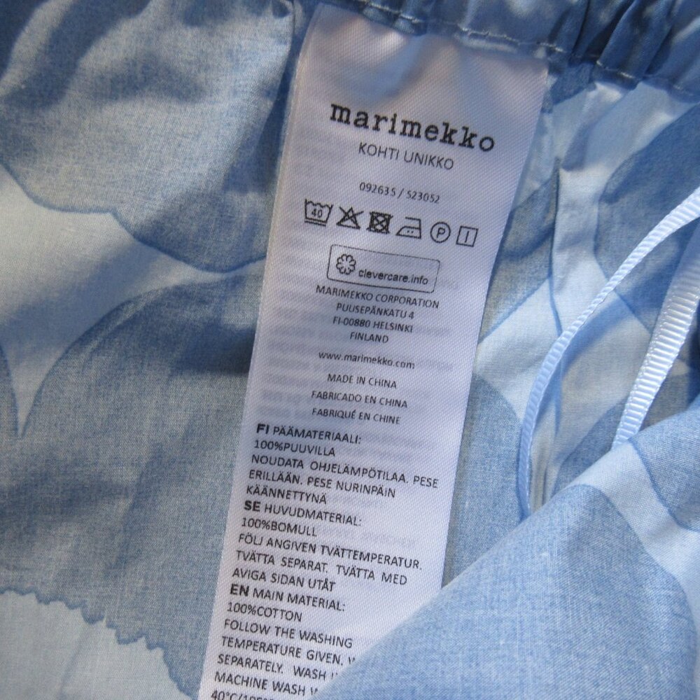Marimekko Blue Floral Wide-Leg Pants - Picture 11 of 13